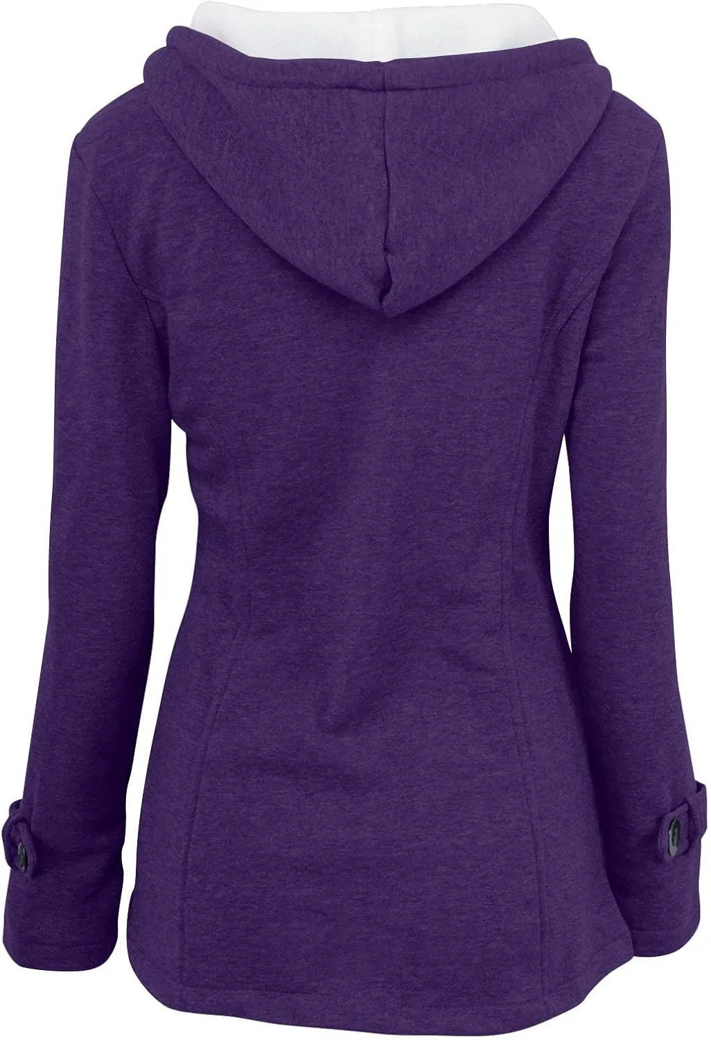 Winter Coats for Women Zip Up Hooded Utility Coats Outerwear with Pockets Plus Size Warm Sherpa Fleece Lined Jackets