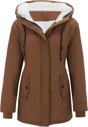 Women Plus Size Winter Overcoat Women's Jacket Thick Outwear Lined Hooded Coat Warm Trench Womens plus down