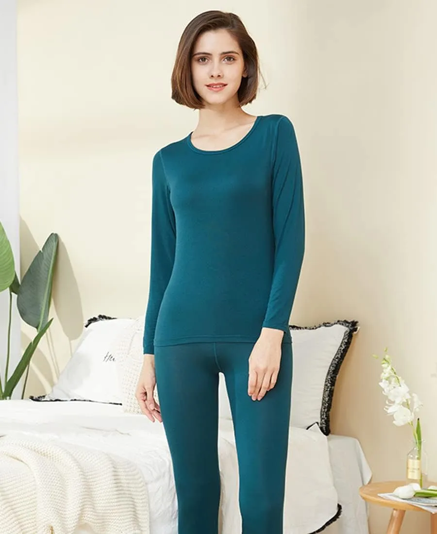 Women 's Modal T Shirt Bra Long Sleeve Pajama Yoga Top Padded Casual Top Tee
