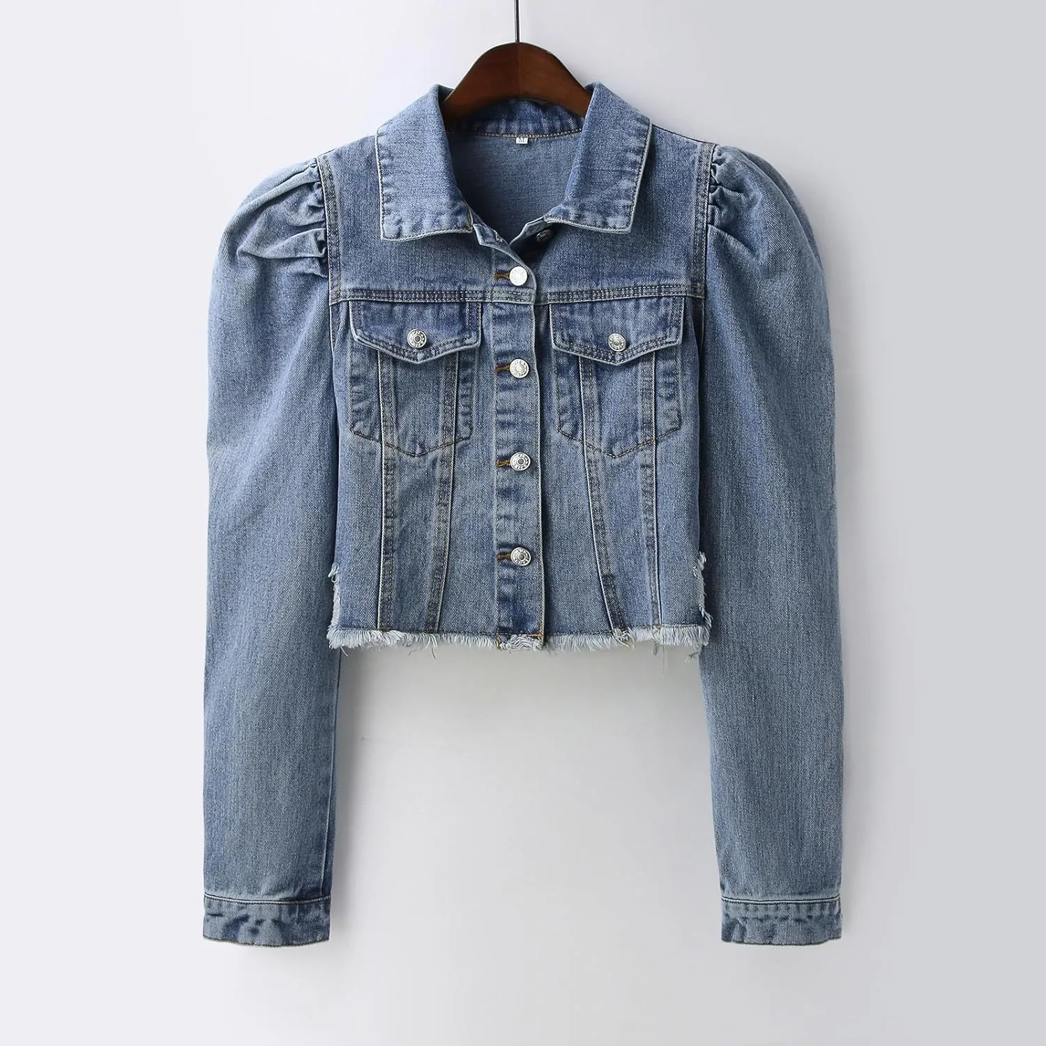Womens Denim Lapel Jacket With Pocket Button Ll Womens Casual Anorak Jacket Womens Coat