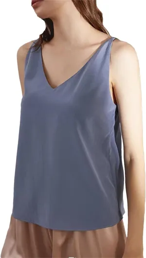 Womens Silk Satin Tank Top Spaghetti Strap Tank Top Sexy Camisole Tops for Women