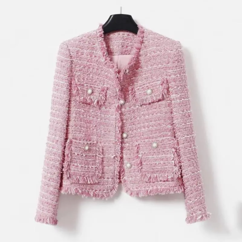 Women'S Tweed Jacket Autumn/Winter Jacket Classic Top