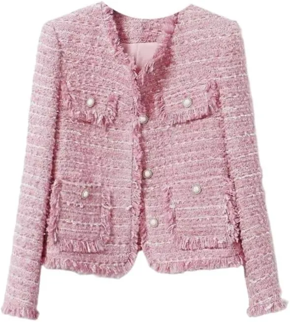 Women'S Tweed Jacket Autumn/Winter Jacket Classic Top