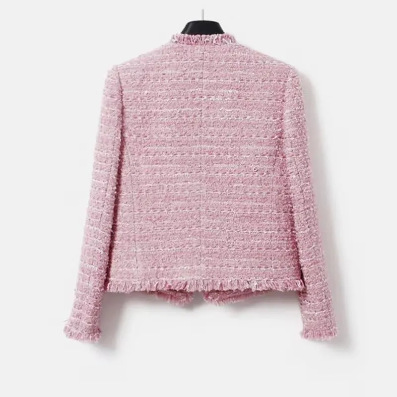 Women'S Tweed Jacket Autumn/Winter Jacket Classic Top