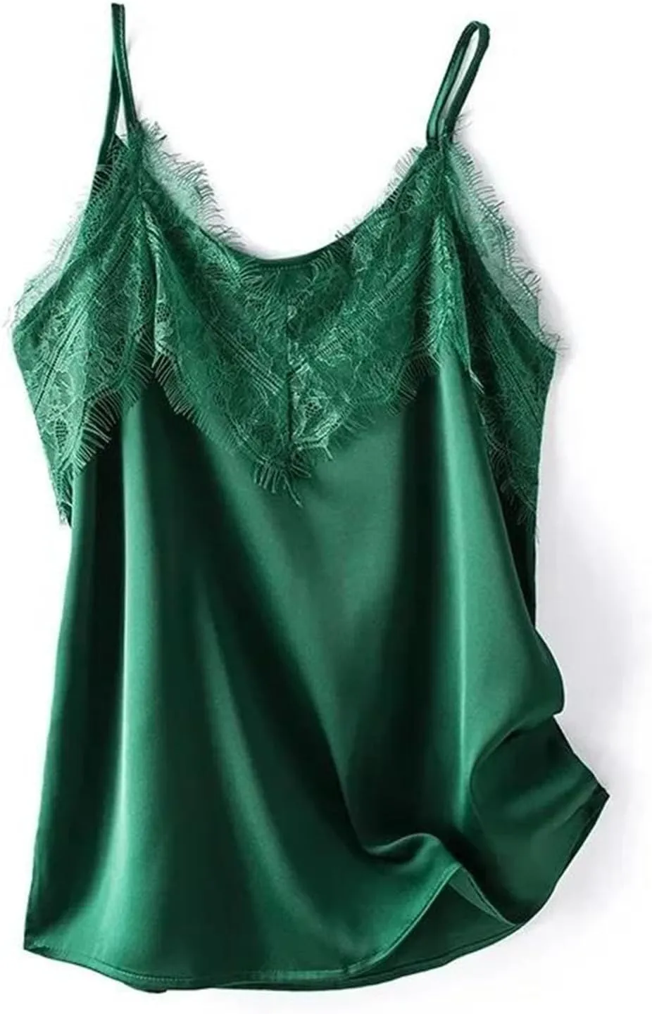 Women's V-Neck Lace Camisole Women Base Top Silk Top Women Camis Satin Sling
