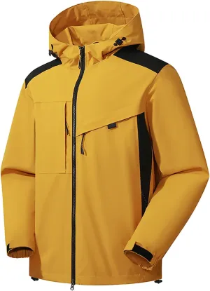 Womens Waterproof Rain Jacket Lightweight Windproof Raincoat Active Outdoor Hiking Trench Coats Windbreaker