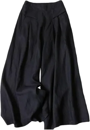 Women's Wide Leg Lounge Pants High Waisted Loose Fit Comfy Casual Pant Summer Cotton Linen Trousers with Pockets