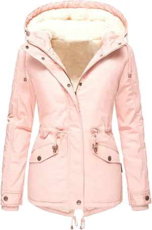 Womens Winter Casual Quilted Coat Loose Fit Long Sleeve Button Zip Overcoat Fashion Warm Fleece Jacket Padded Outwear