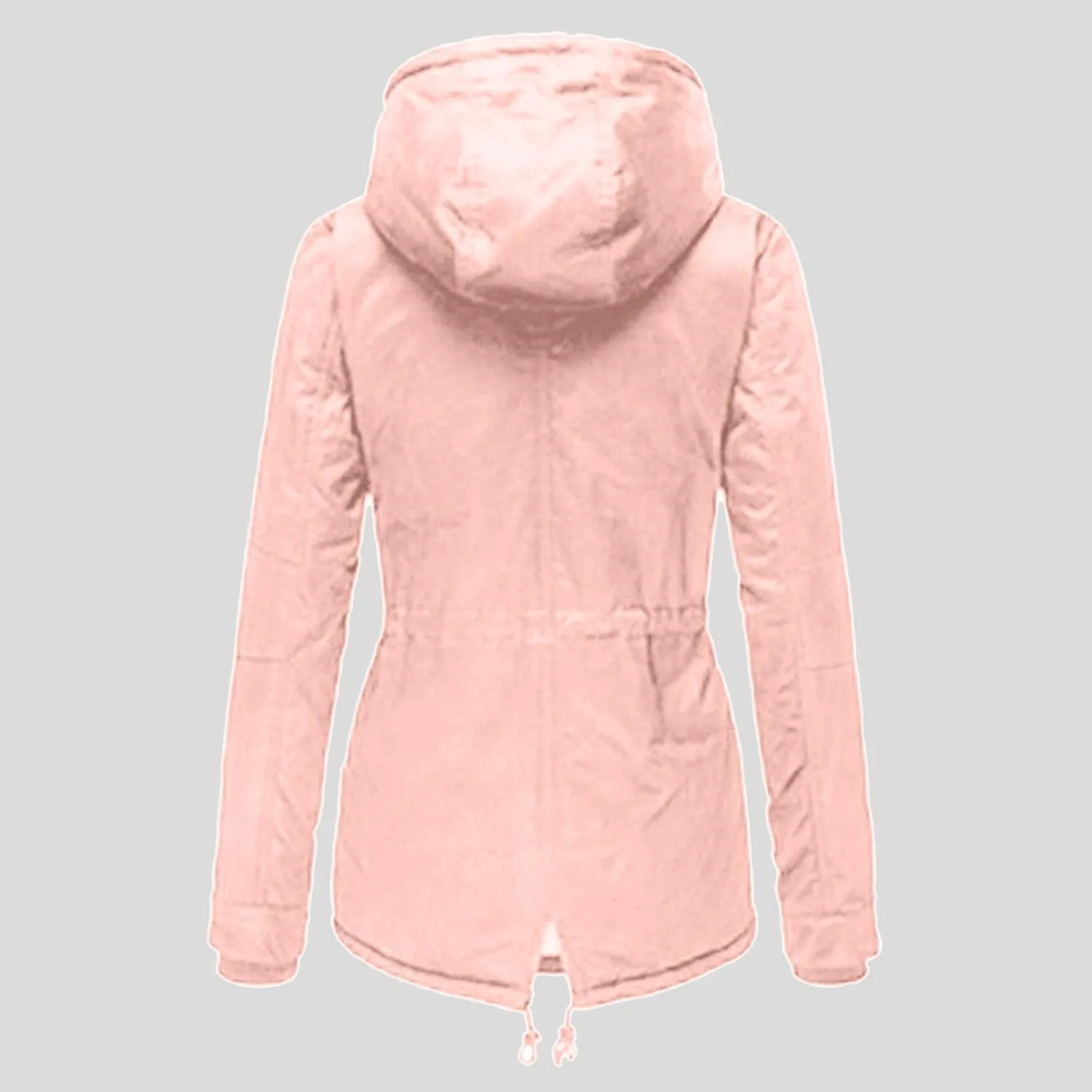 Womens Winter Casual Quilted Coat Loose Fit Long Sleeve Button Zip Overcoat Fashion Warm Fleece Jacket Padded Outwear