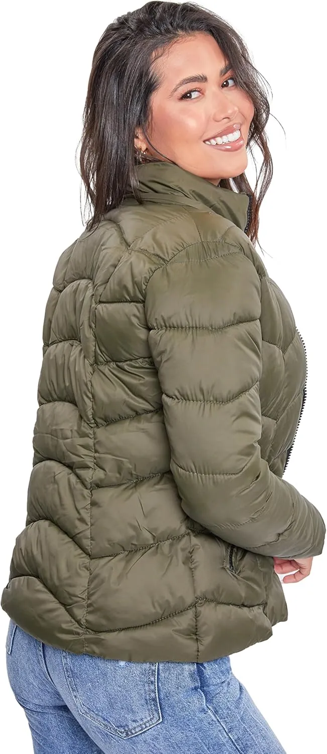 YMI Women's Junior Full Length Water Resistant Puffer Jacket