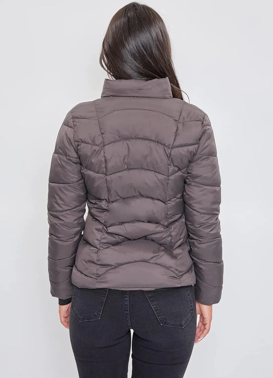 YMI Women's Junior Full Length Water Resistant Puffer Jacket