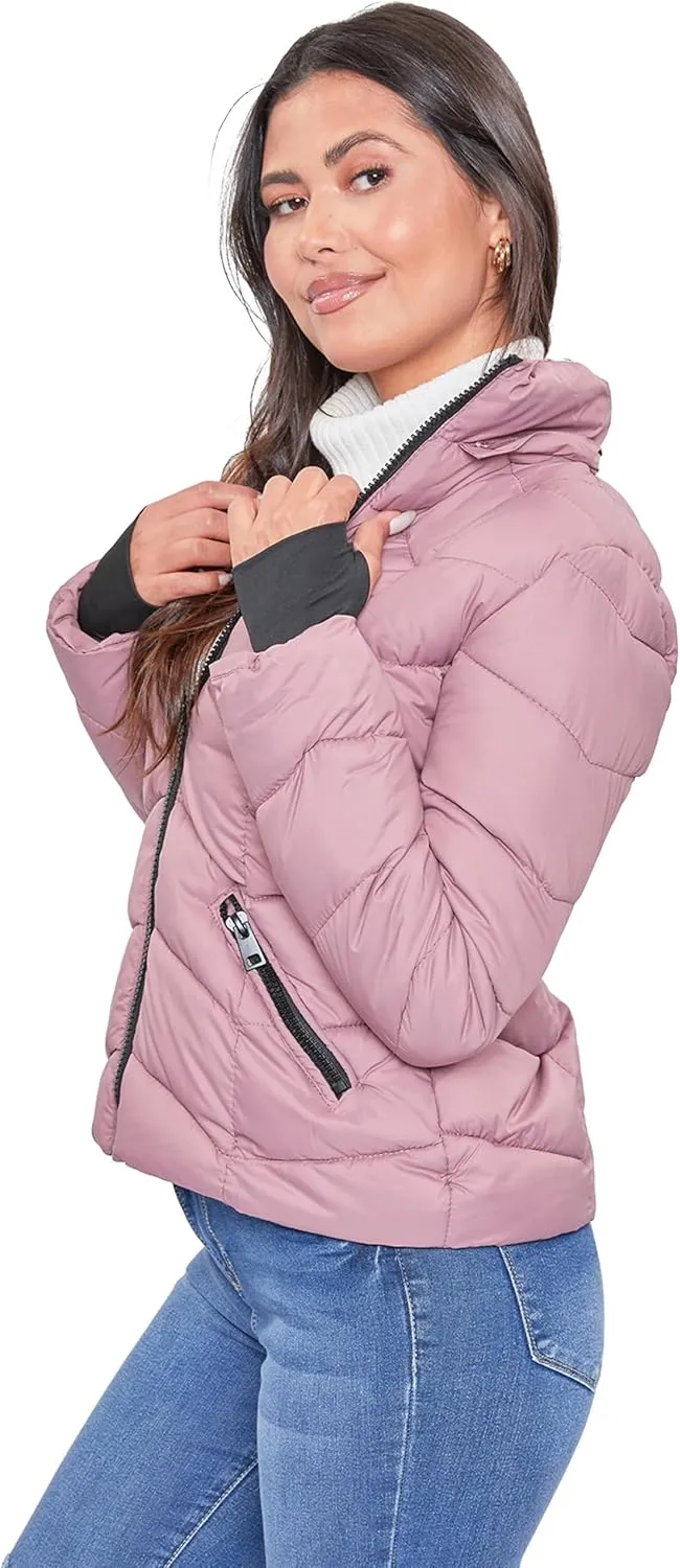 YMI Women's Junior Full Length Water Resistant Puffer Jacket